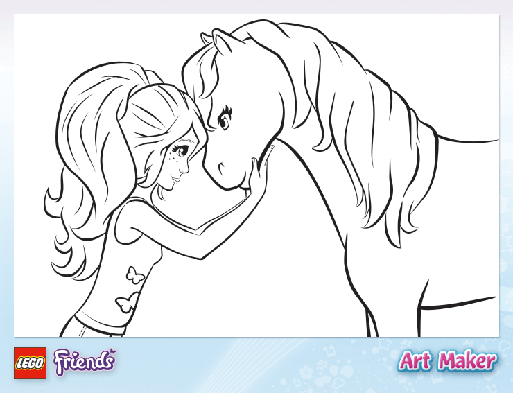 Coloriage LEGO Friends à imprimer