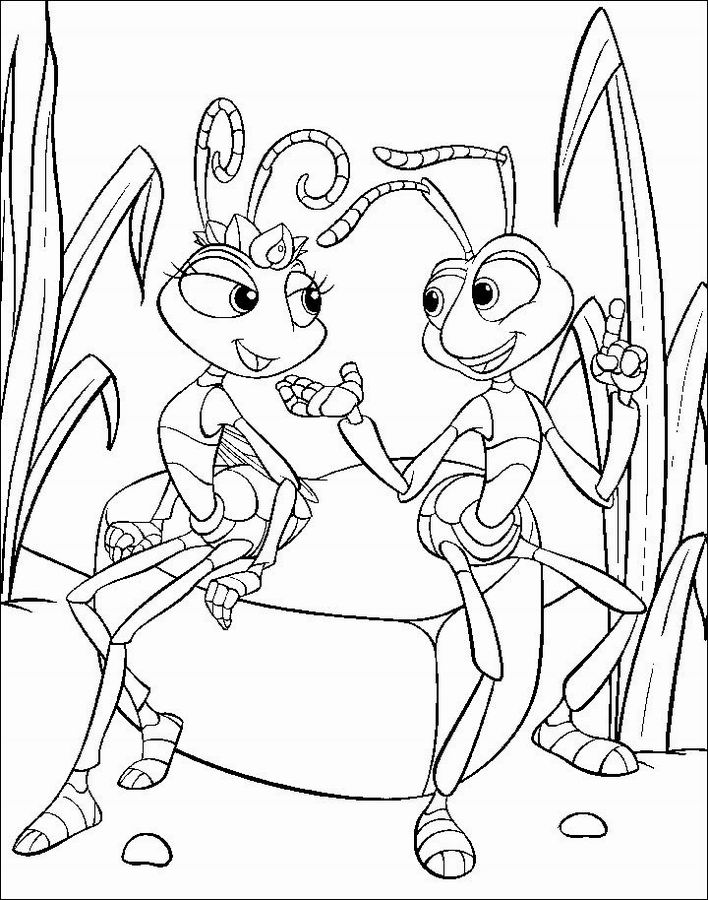coloriage  dessiner 1001 pattes imprimer