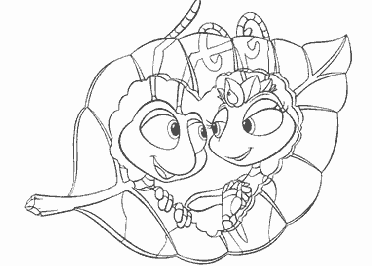 coloriage  dessiner de 1001 pattes