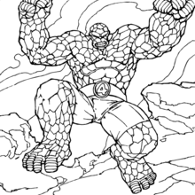 coloriage 4 fantastiques a imprimer