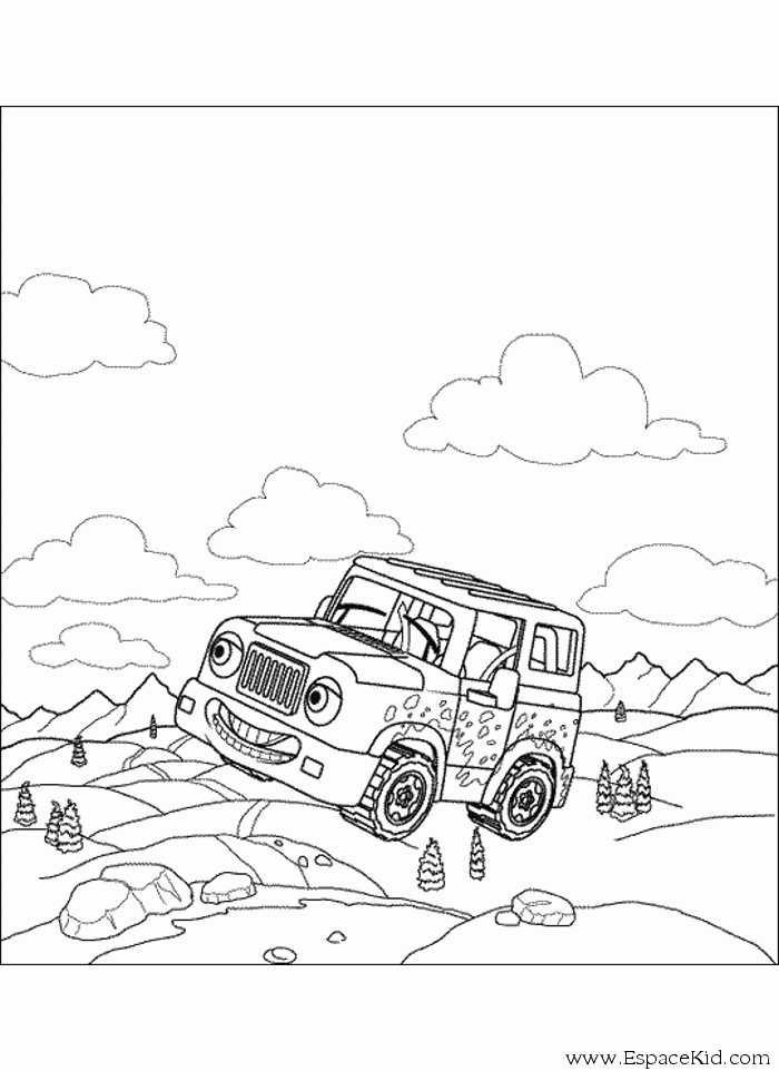 coloriage 4x4 cross