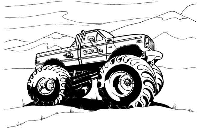 coloriage  dessiner de 4x4 bmw