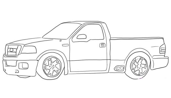 coloriage 4x4 tuning