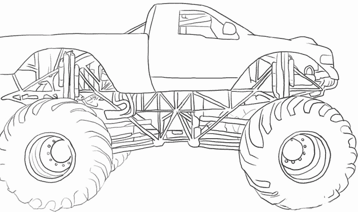 coloriage 4x4 tuning