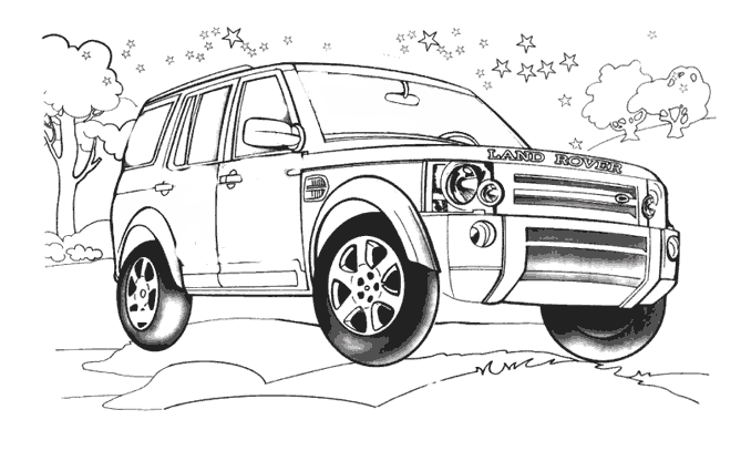 Coloriage Voiture 4x4 Imprimer