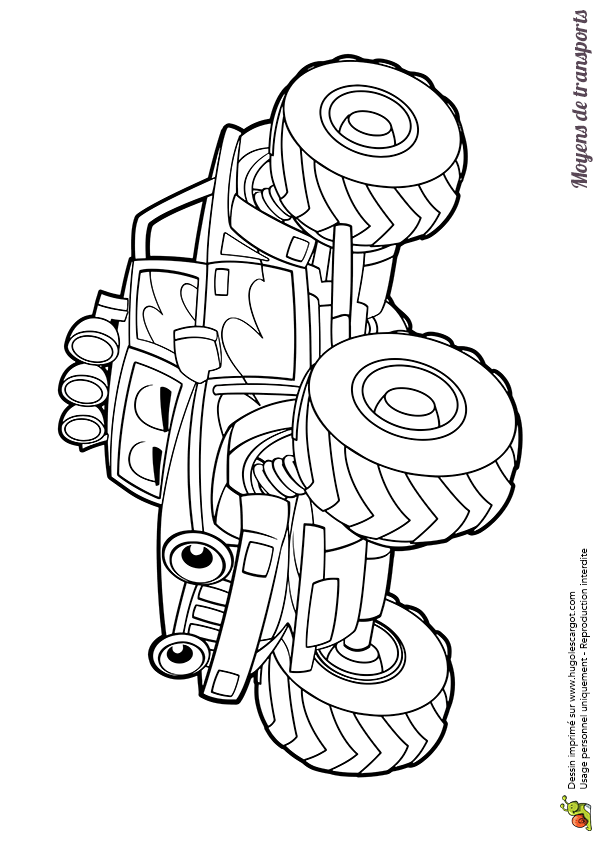 coloriage de 4x4 tout terrain