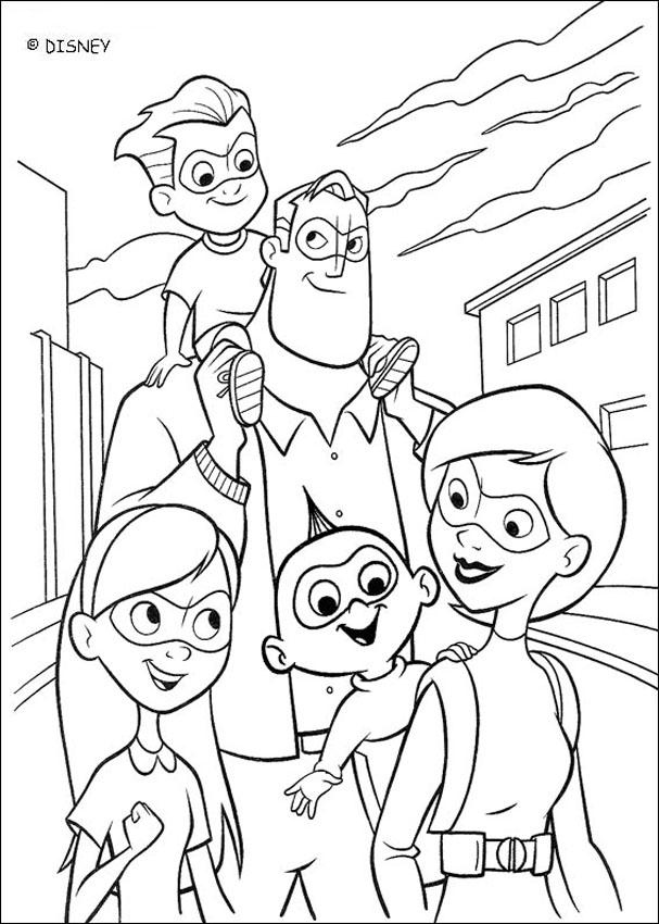 coloriage a imprimer les indestructibles gratuit