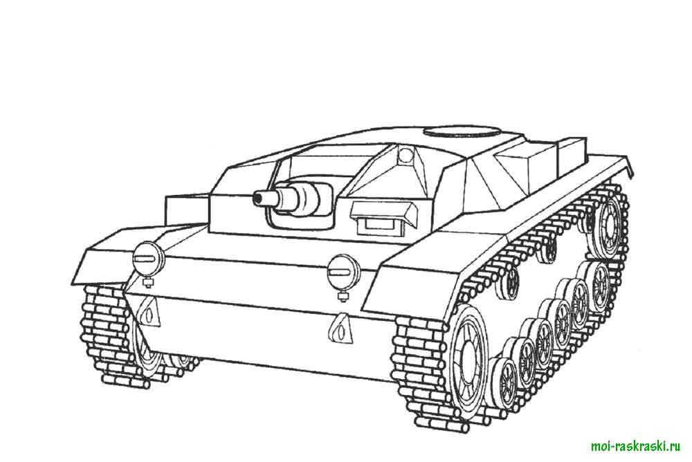 coloriage a imprimer tank militaire 14999