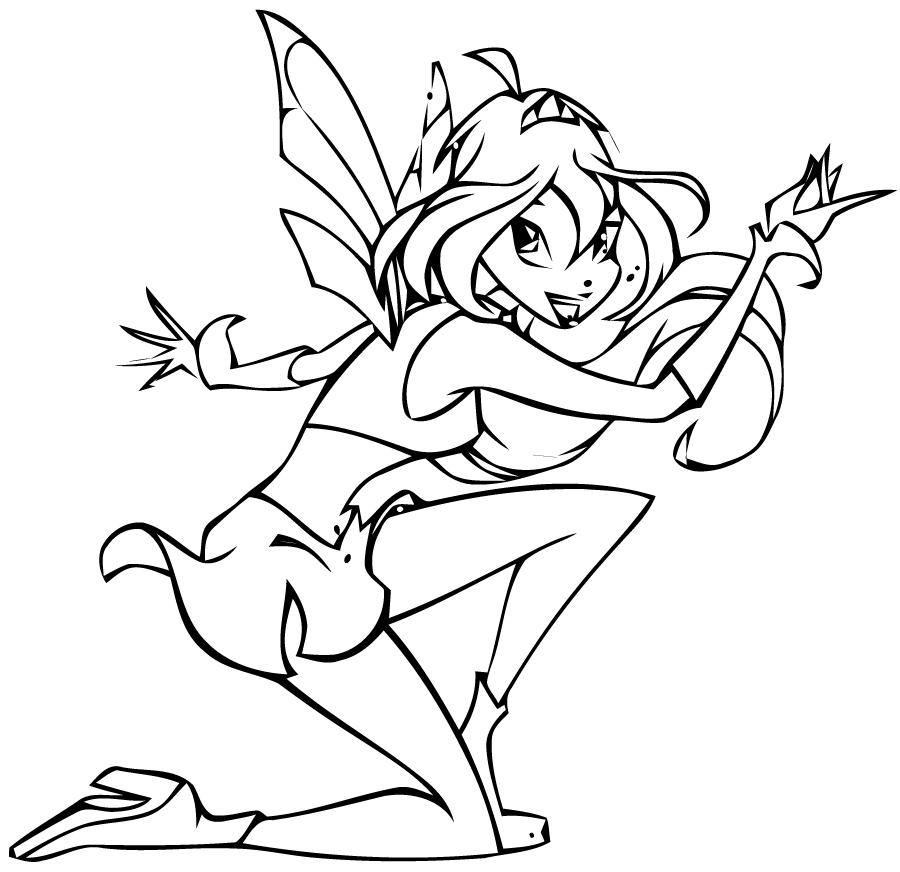 coloriage a imprimer winx