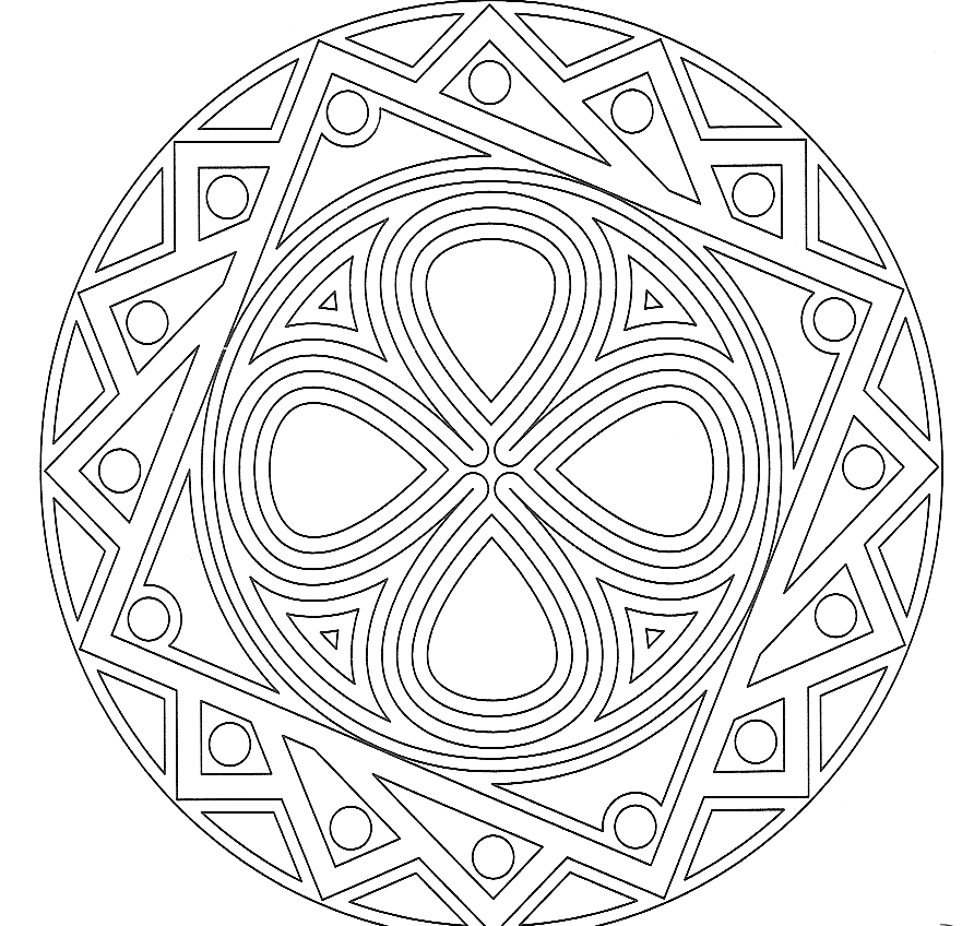 coloriage adulte mandala