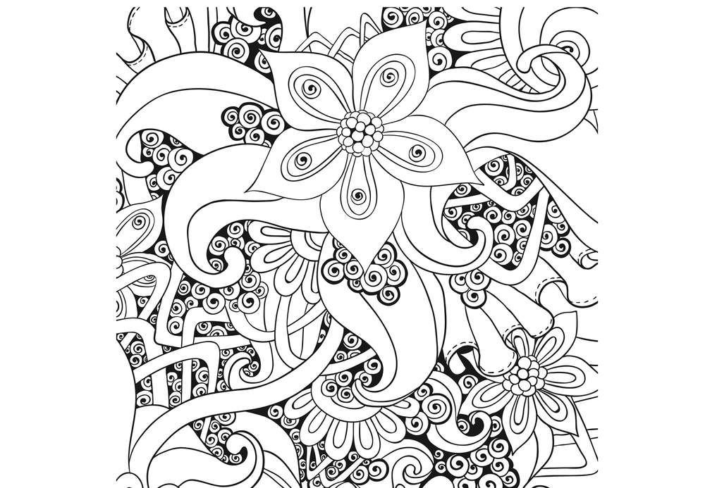 coloriage adulte paysage a imprimer