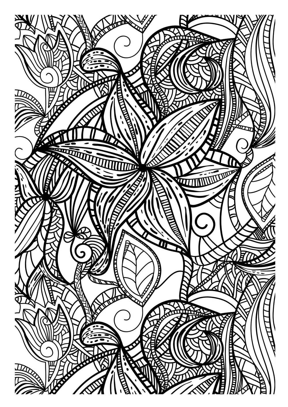 Coloriage Dificile Pour Adulte