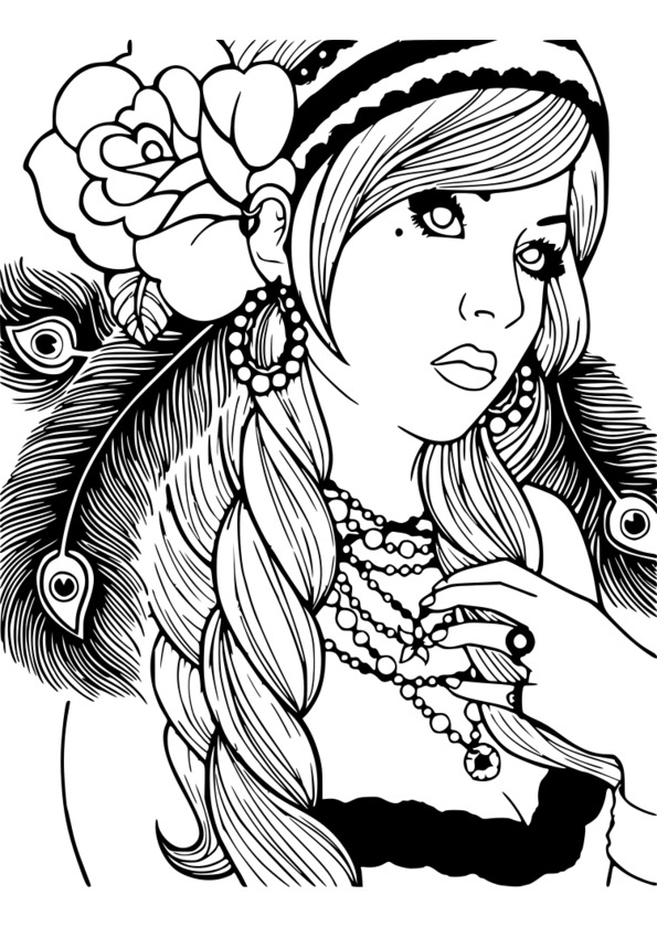 coloriage adulte modele