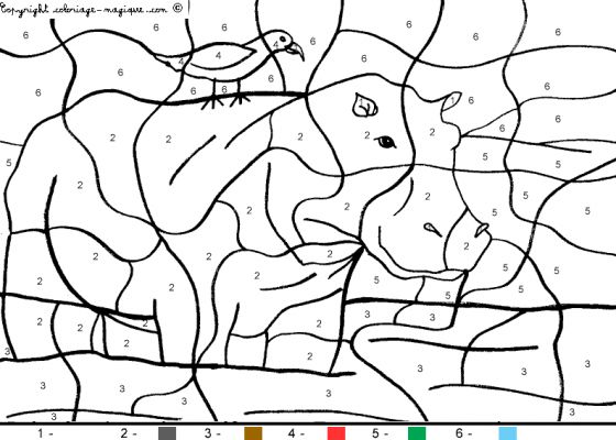 Coloriage Afrique à colorier - Dessin à imprimer dessin savane africaine