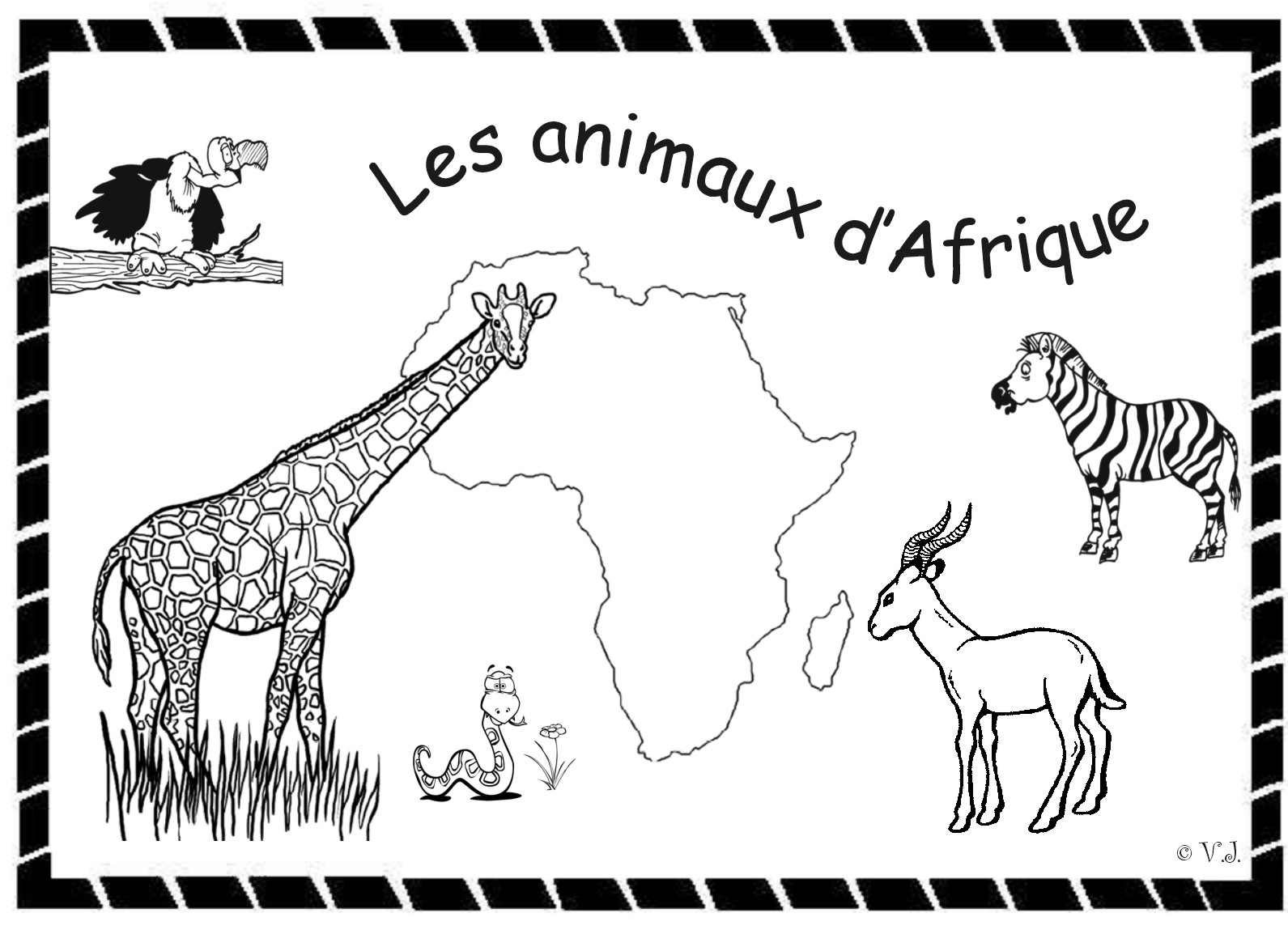 coloriage afrique noire