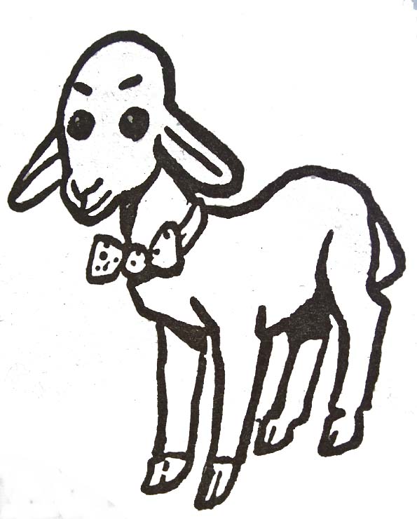 dessin agneau pascal