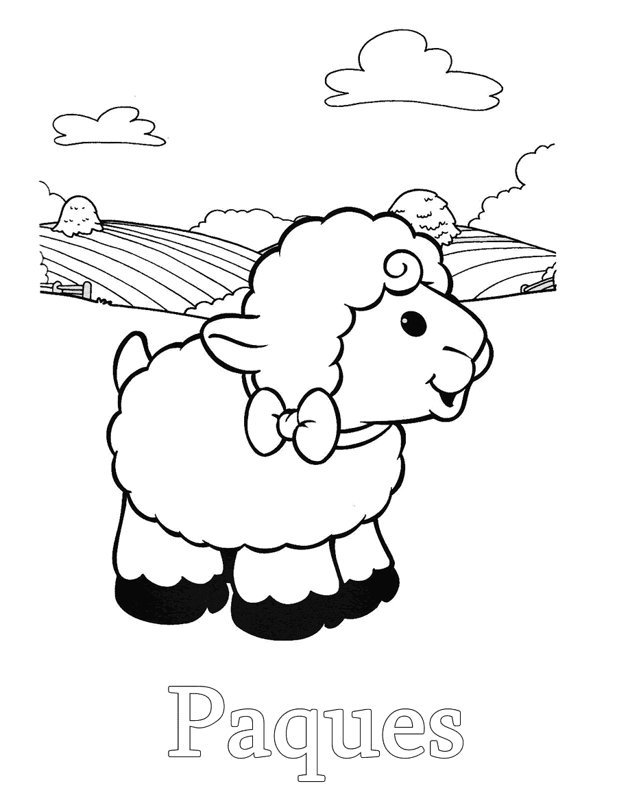 Coloriage Agneau à colorier - Dessin à imprimer coloriage loup et agneau