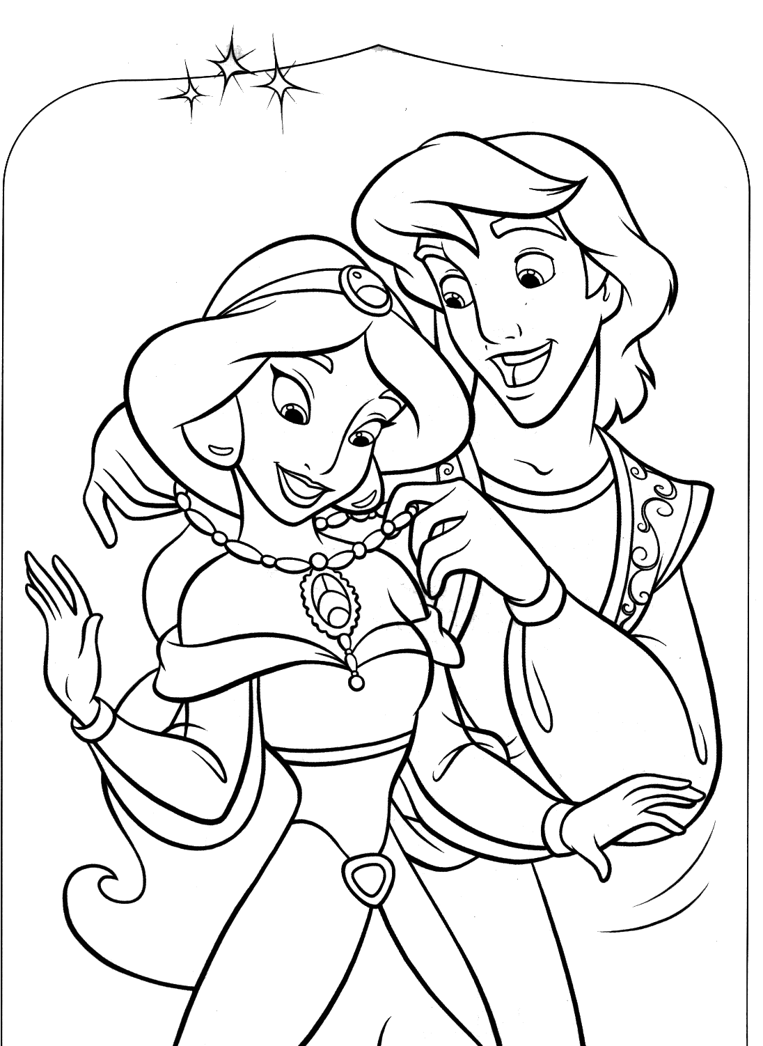 coloriage aladdin disney