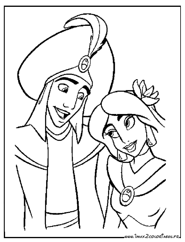 coloriage de aladdin en ligne