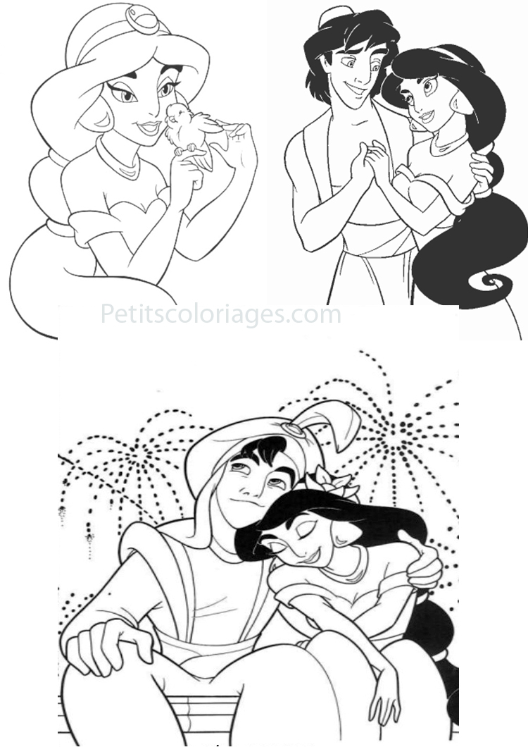 dessin aladdin imprimer gratuit