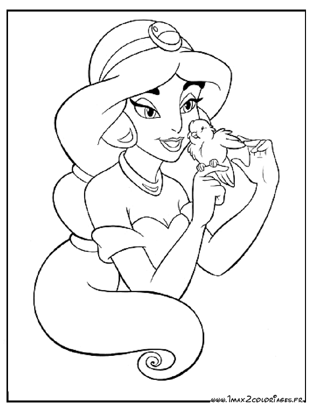 coloriage à dessiner aladdin imprimer