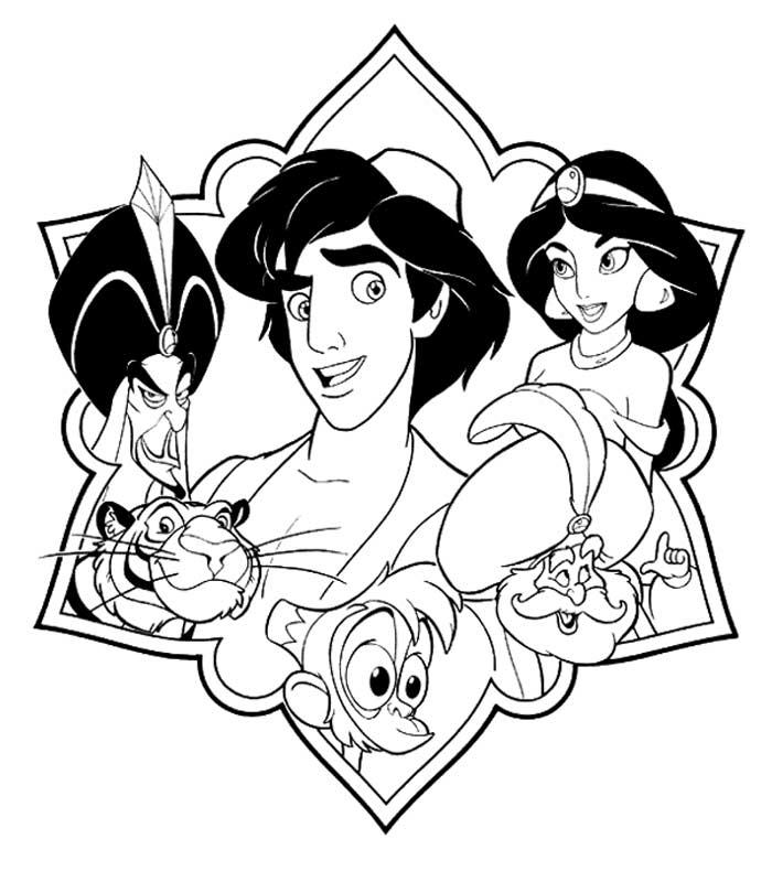 coloriage aladdin gratuit