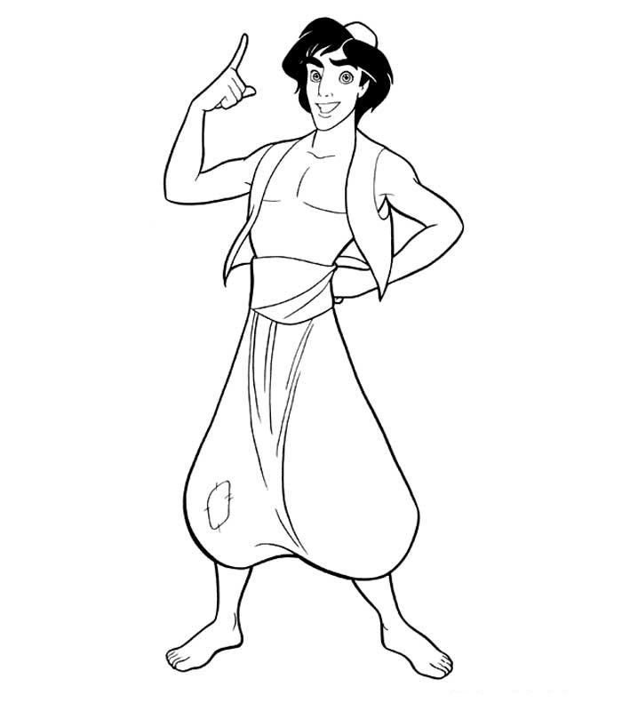 coloriage aladdin