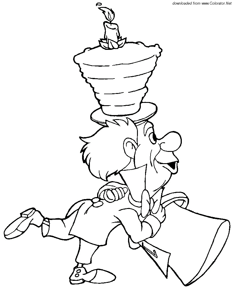 alice au pays des merveilles coloriage à imprimer