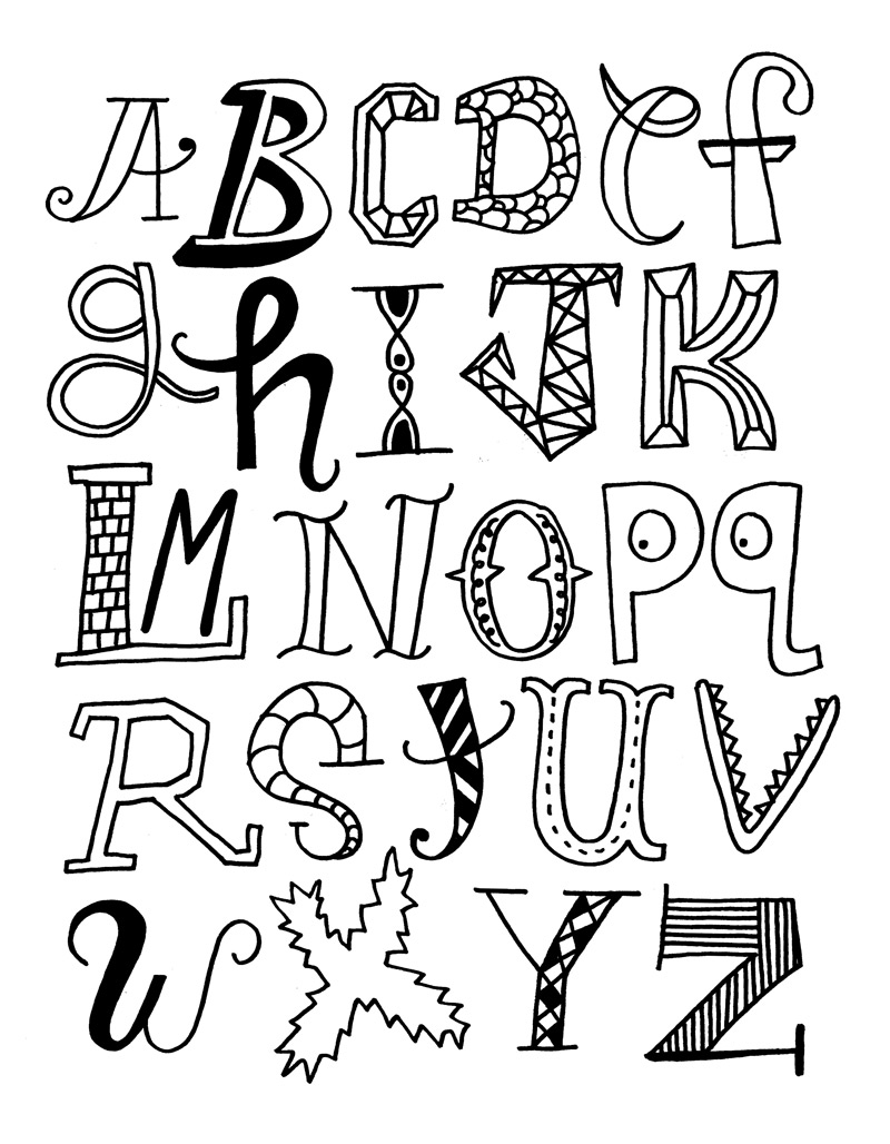 Ordinary Alphabet Rigolo A Colorier 13 Voir Le Dessin