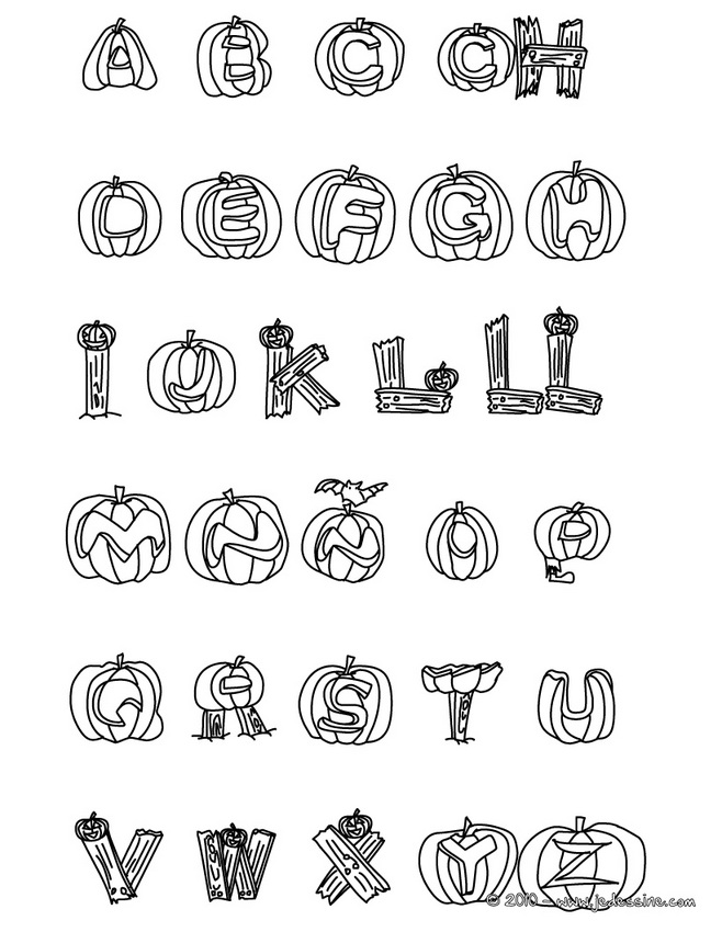 coloriage à dessiner alphabet minuscule imprimer