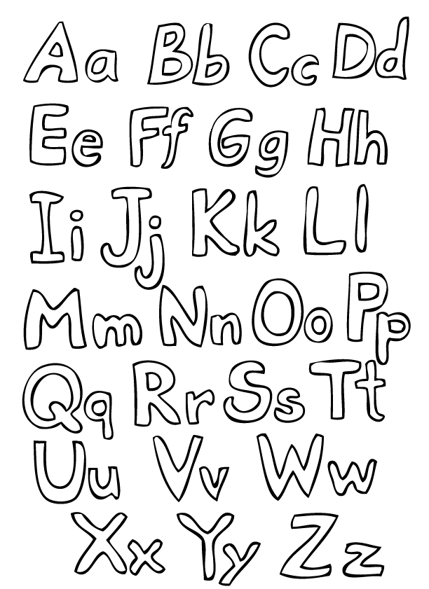 dessin alphabet train imprimer