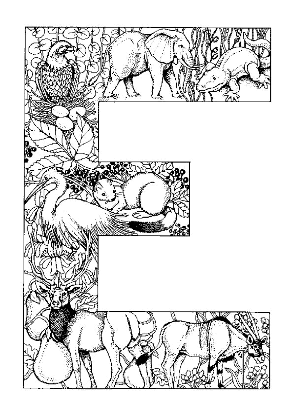 coloriage à imprimer alphabet