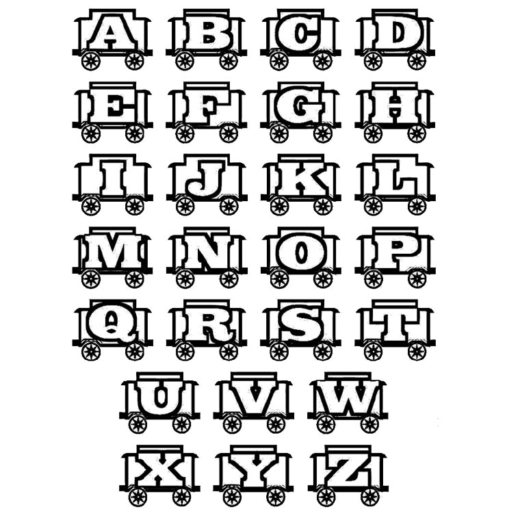 dessin alphabet fleurs imprimer