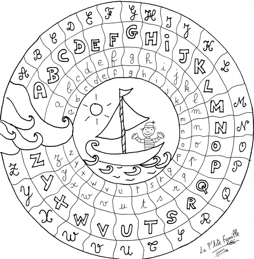 coloriage les alphabet en arabe