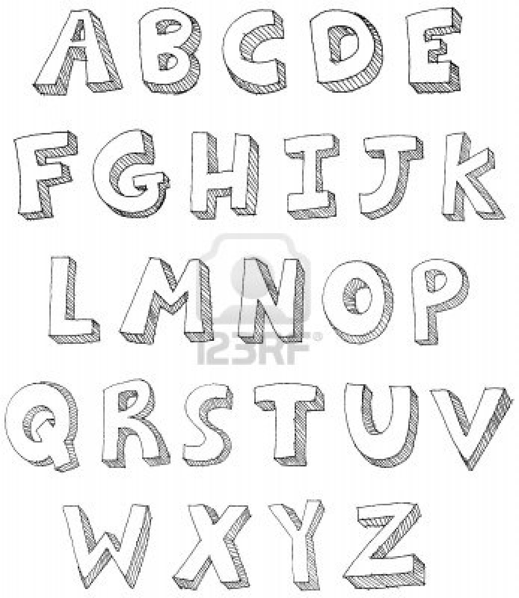 coloriage lettre alphabet sympa