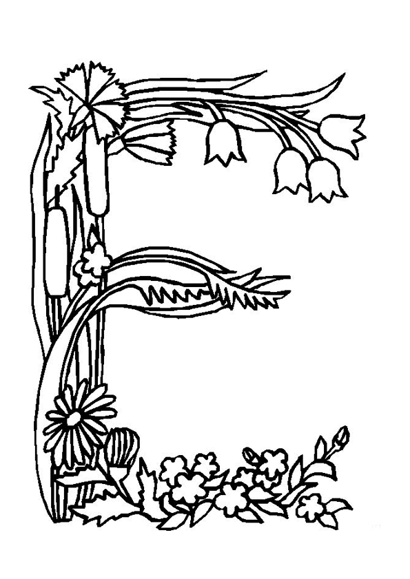 coloriage à dessiner d'alphabet à imprimer