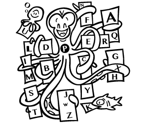 coloriage alphabet fées imprimer