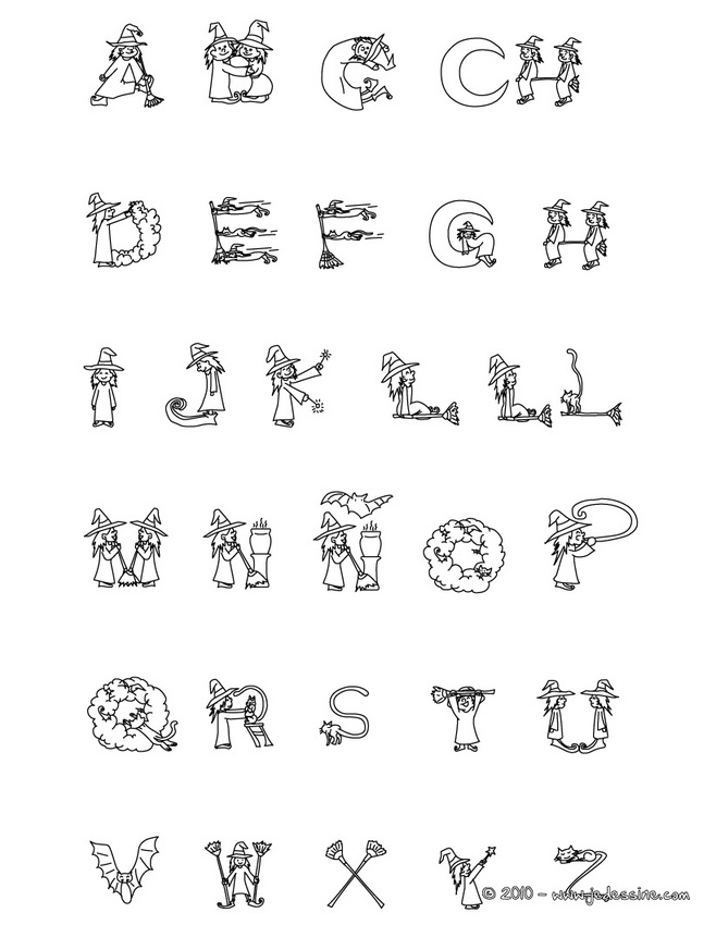 coloriage alphabet alphas