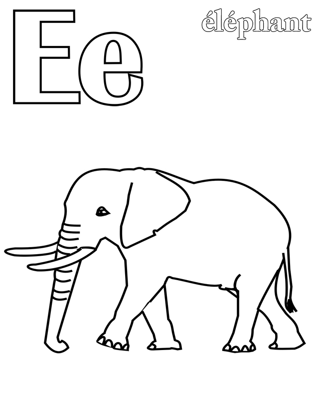 coloriage à dessiner alphabet animaux imprimer