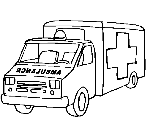 dessin d'ambulance imprimer