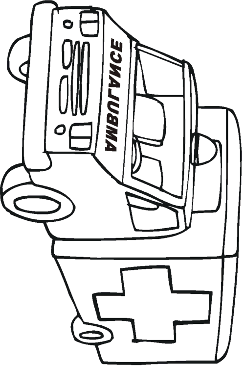 dessin ambulance a imprimer