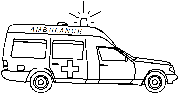 coloriage � dessiner ambulance pompier