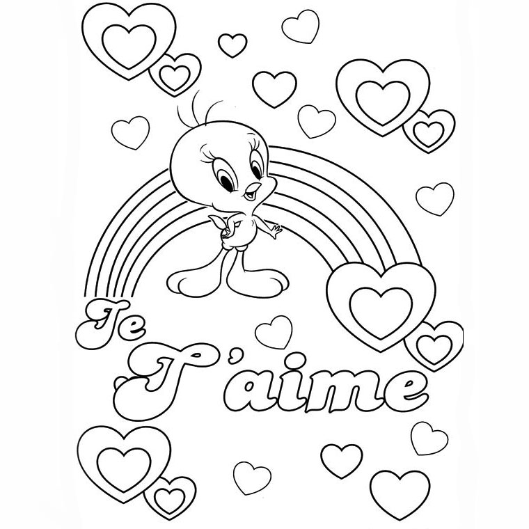 coloriage d amour a imprimer - Amour sur HugoLescargot 