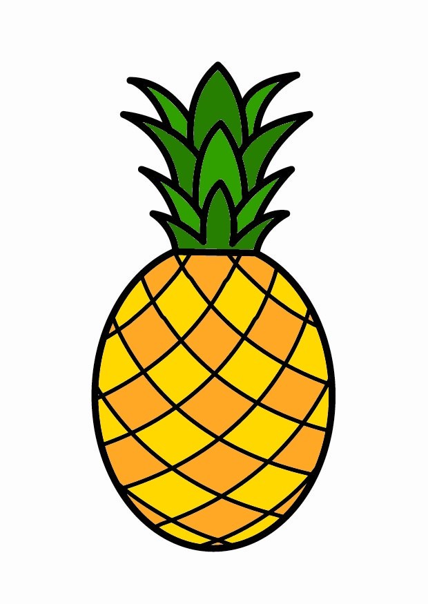 31 dessins de coloriage Ananas à imprimer