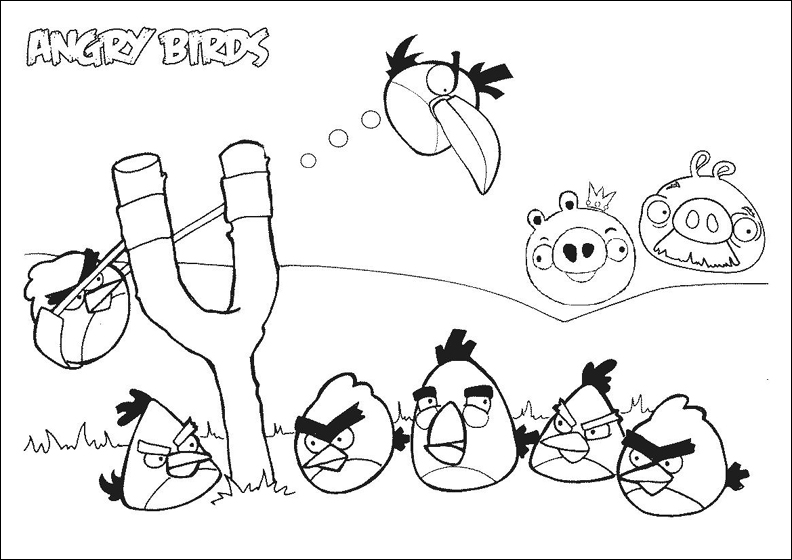 coloriage à dessiner angry birds gratuit en ligne