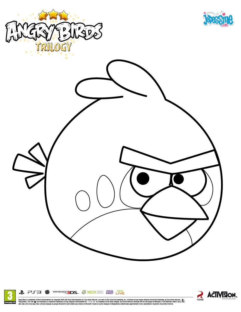 coloriage ƒ dessiner ƒ imprimer angry birds espace