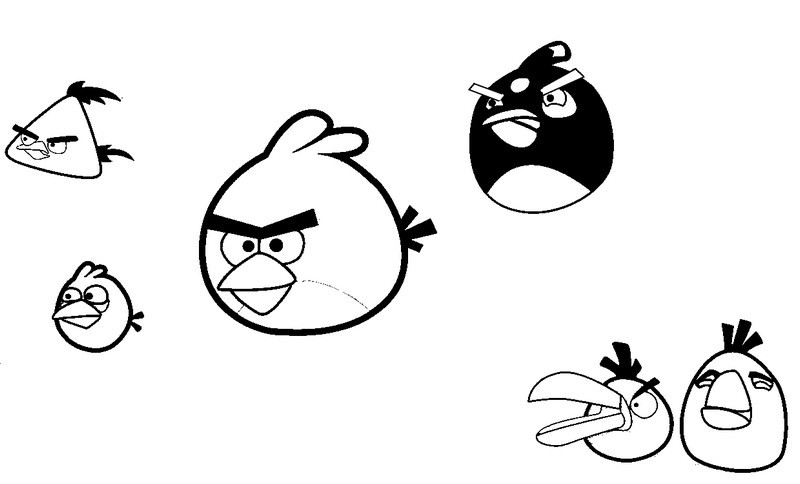 coloriage angry birds