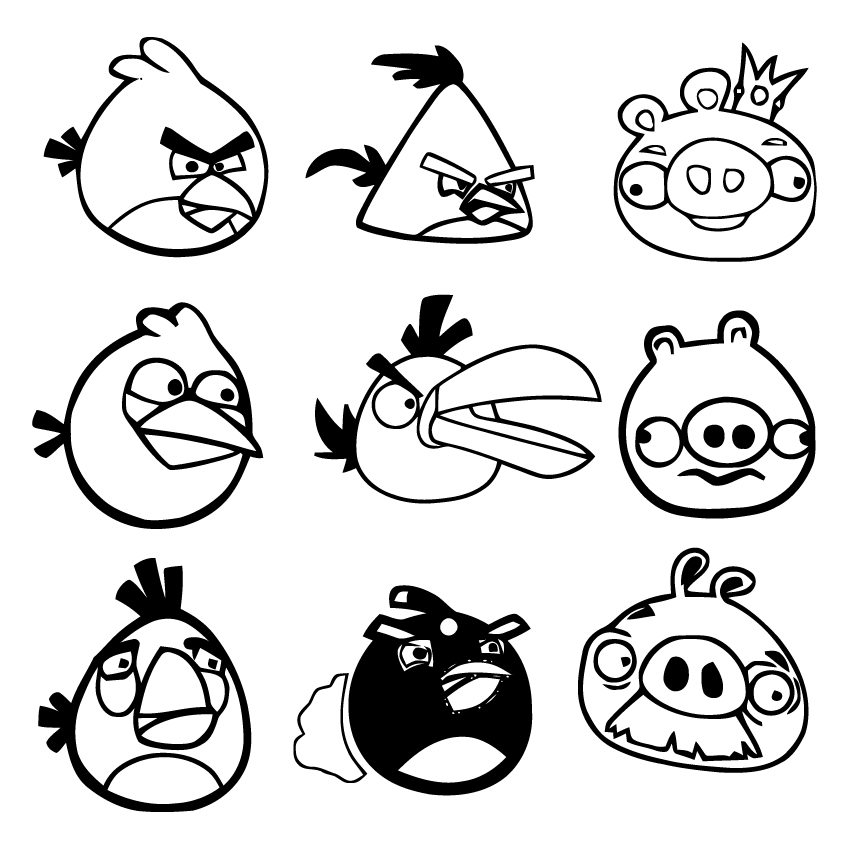 dessin angry birds rio