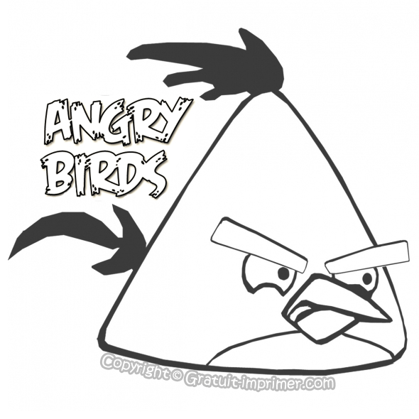 coloriage à dessiner angry birds go a imprimer