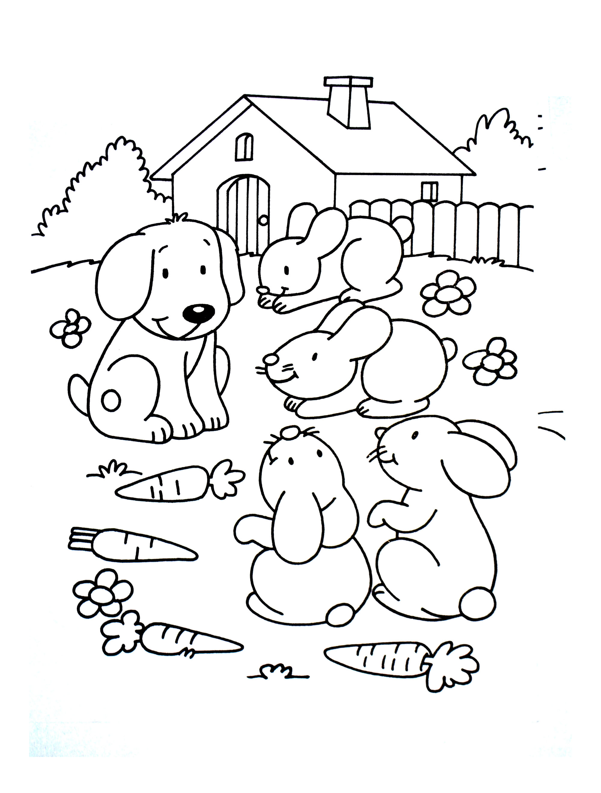 coloriage animaux de la ferme a imprimer gratuit